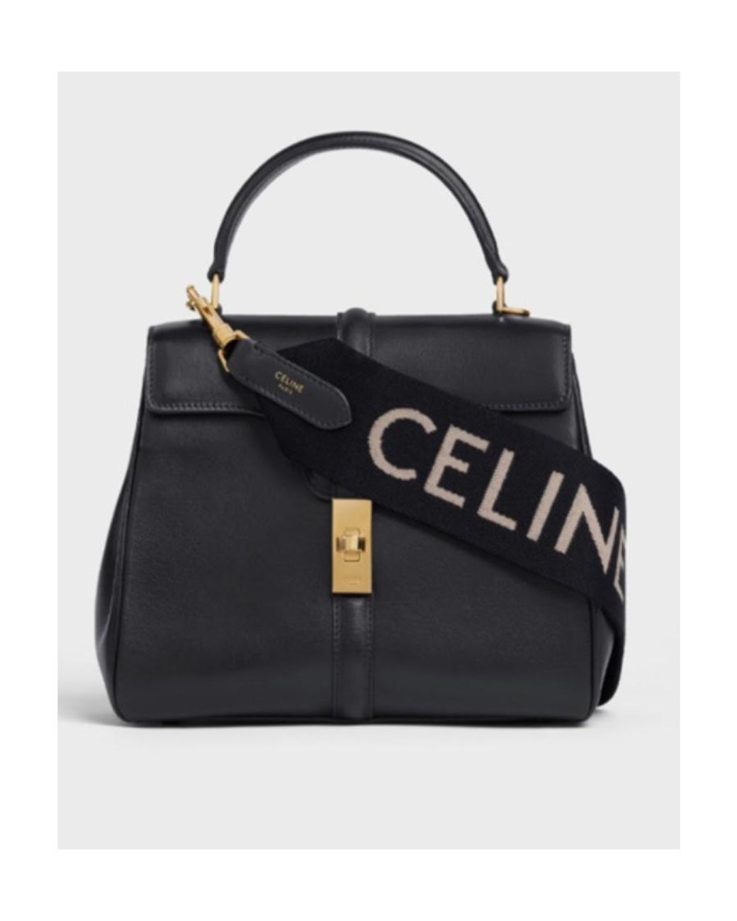 Céline Black Long Strap