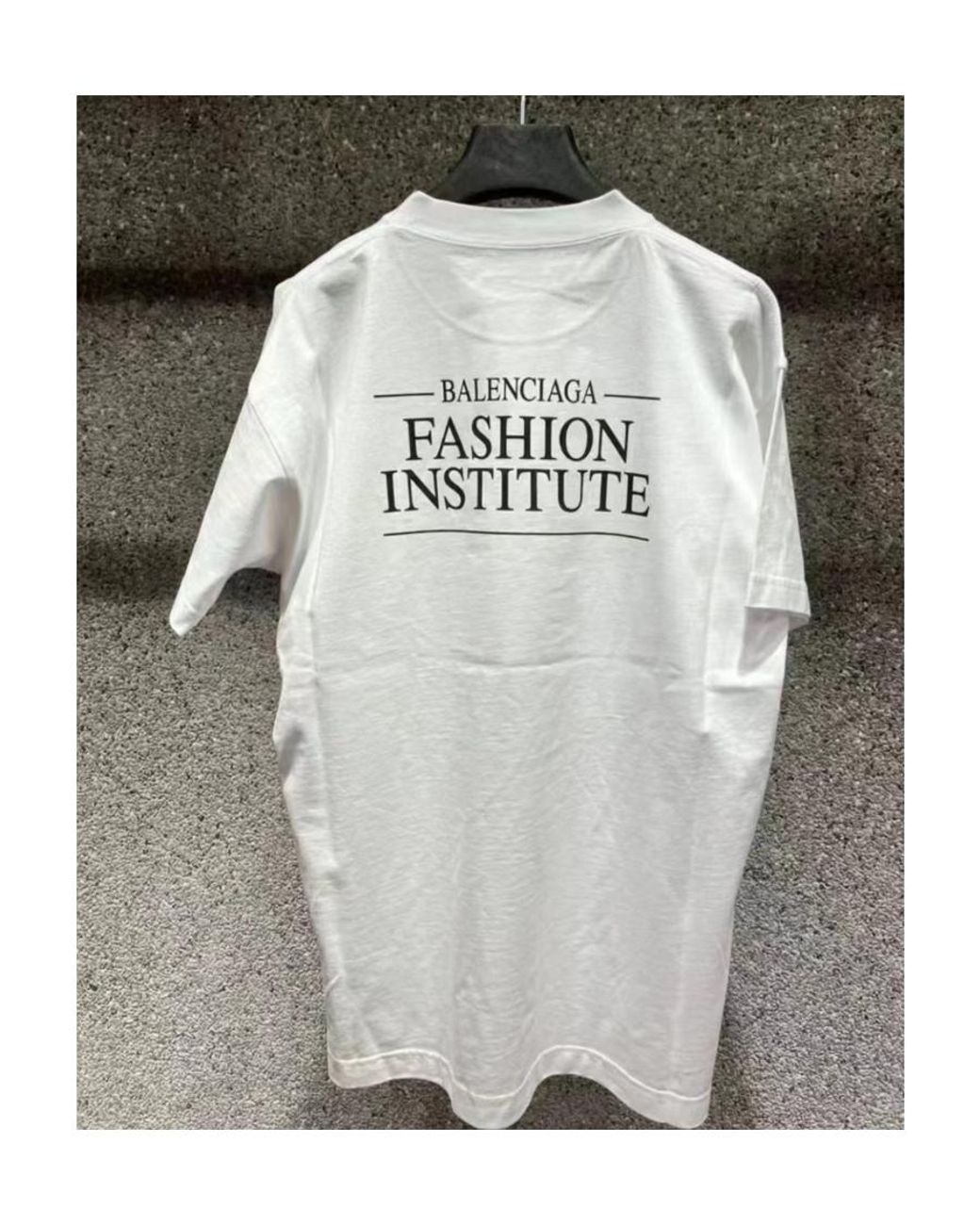 Balenciaga White Fashion Institute Oversized T-Shirt