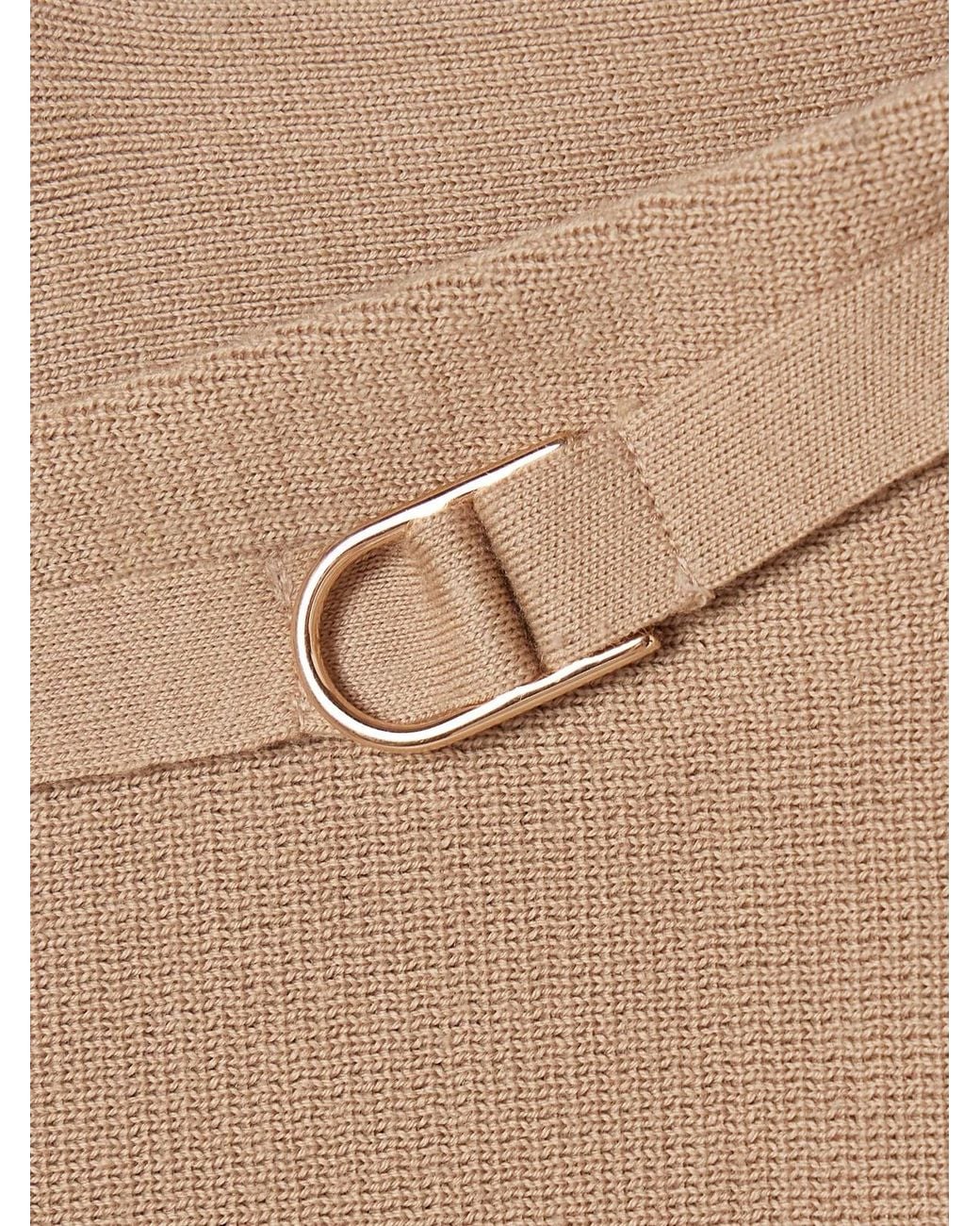 Gabriela Hearst Natural Ayala Knitted Flared Pants