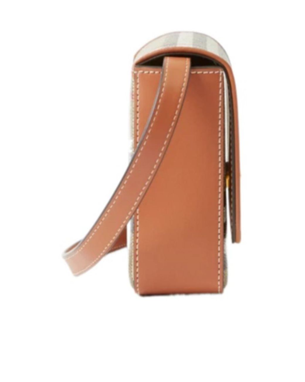 Burberry Natural Checked Small Shoulder Bag