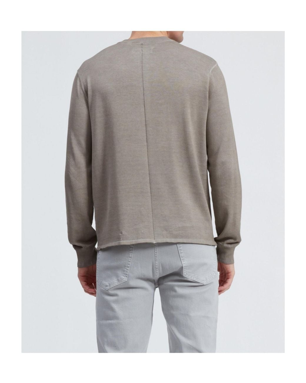 Rag & Bone Gray Henley Long-Sleeve T-Shirt for men