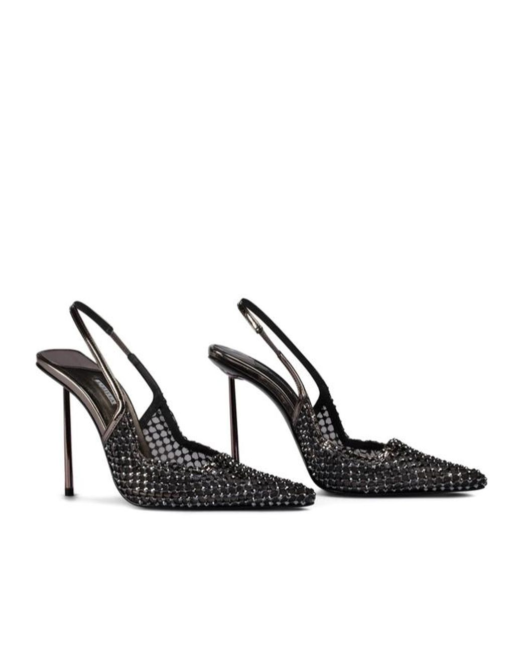 Le Silla Metallic Slingback High Heels