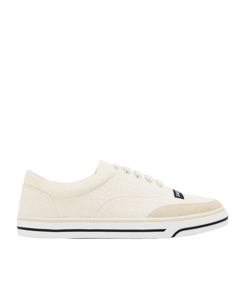 Dolce & Gabbana White Canvas Trainers for men