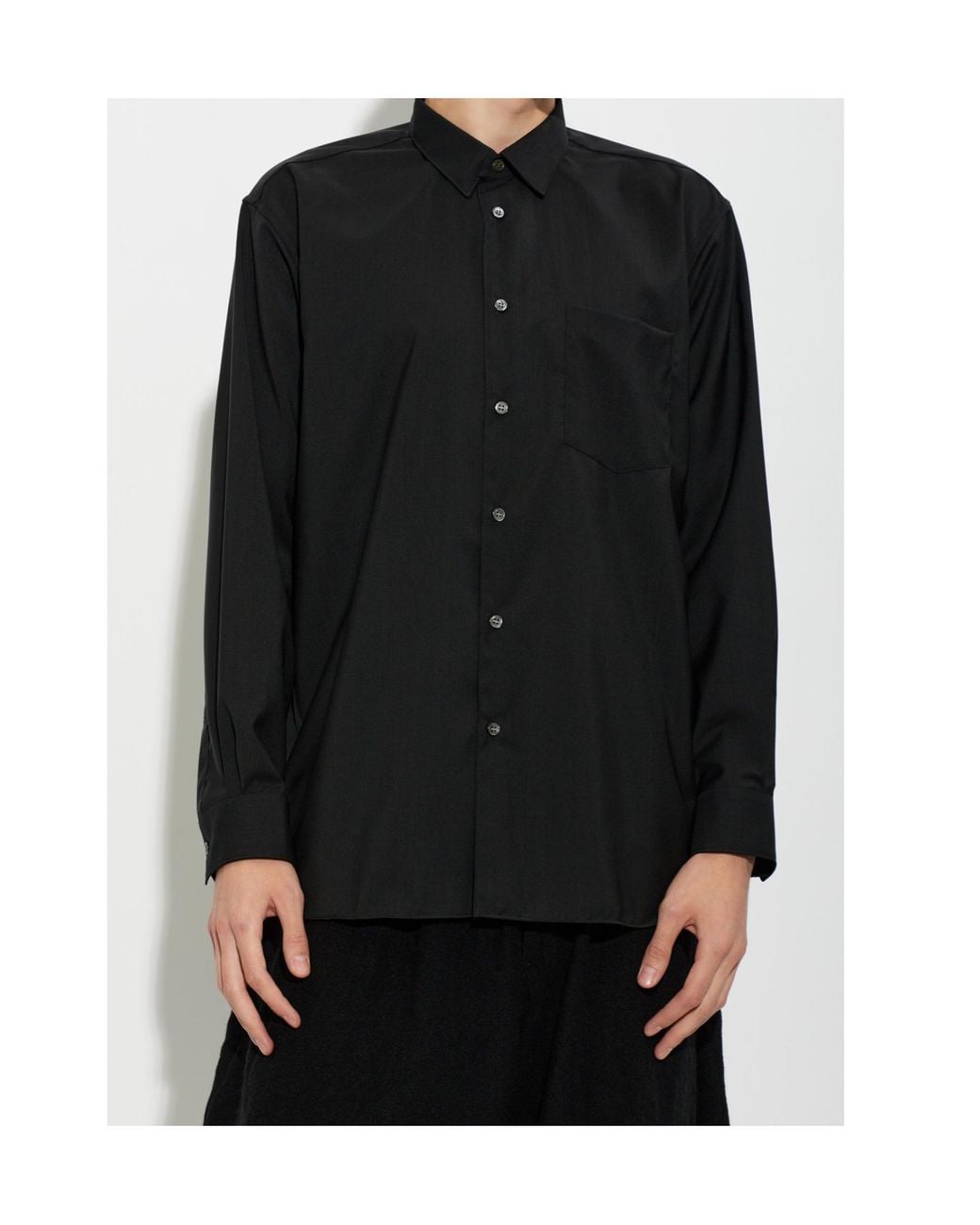 Comme des Garçons Black Comme Des Garçons Shirt Long-Sleeved Buttoned Shirt for men