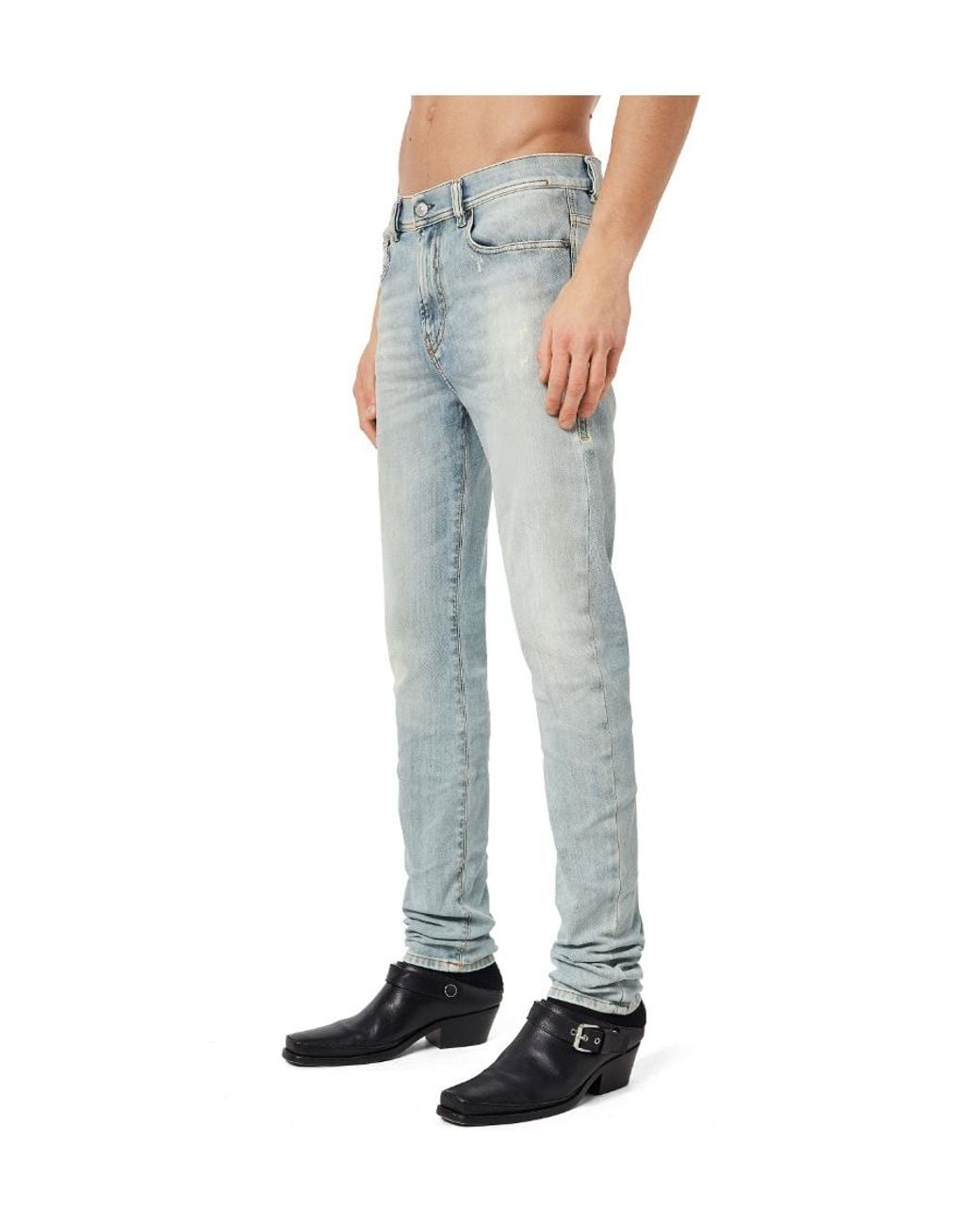 DIESEL Blue Skinny Fit Jeans for men