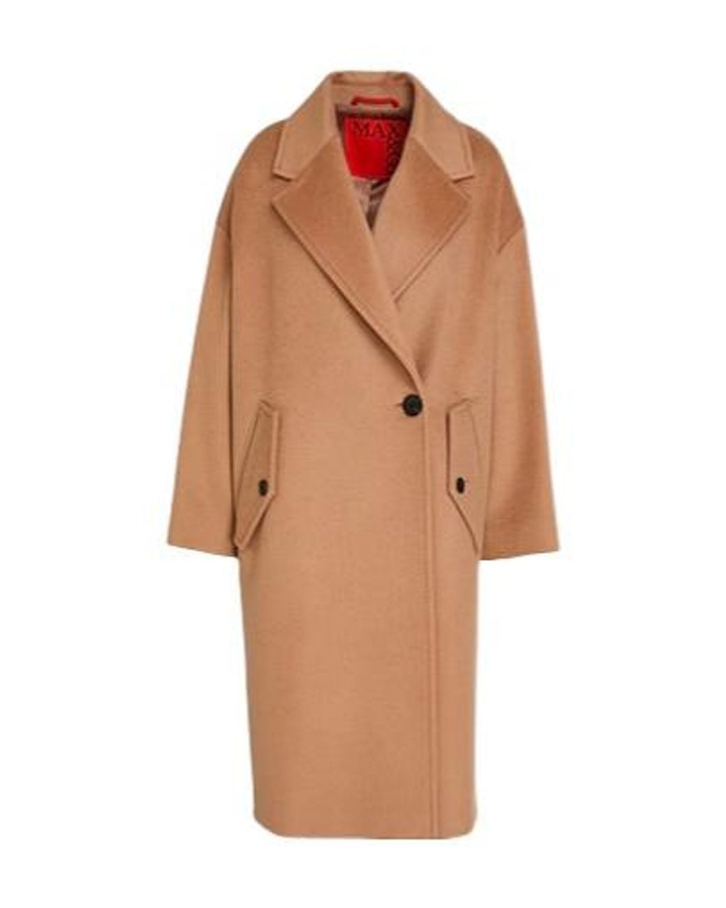MAX&Co. Brown Double-Breasted Wool Coat