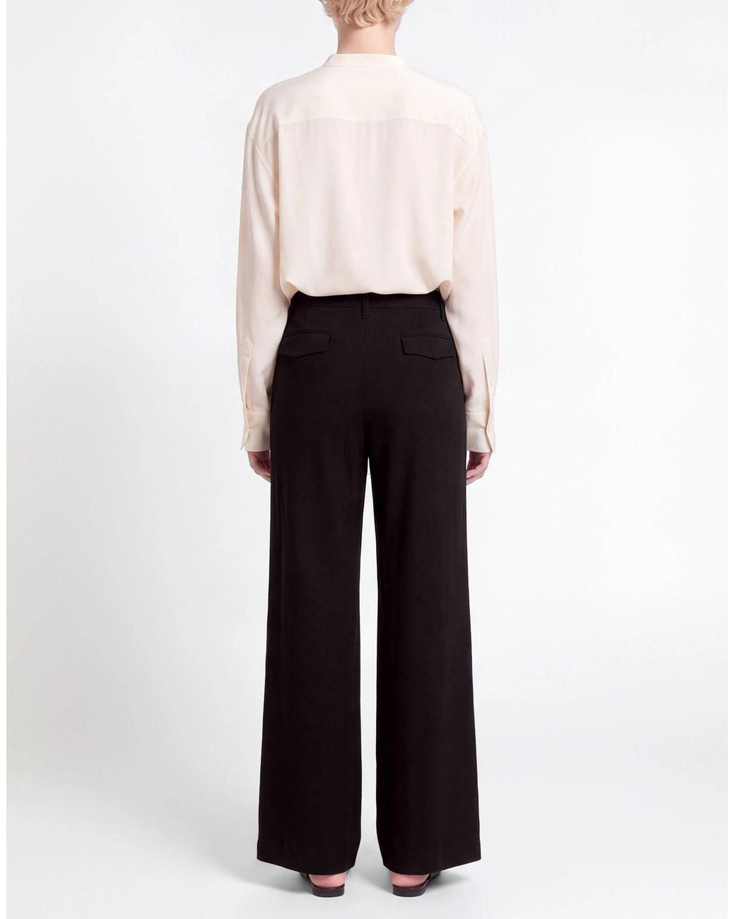 Rag & Bone Black Wide-Leg Trousers