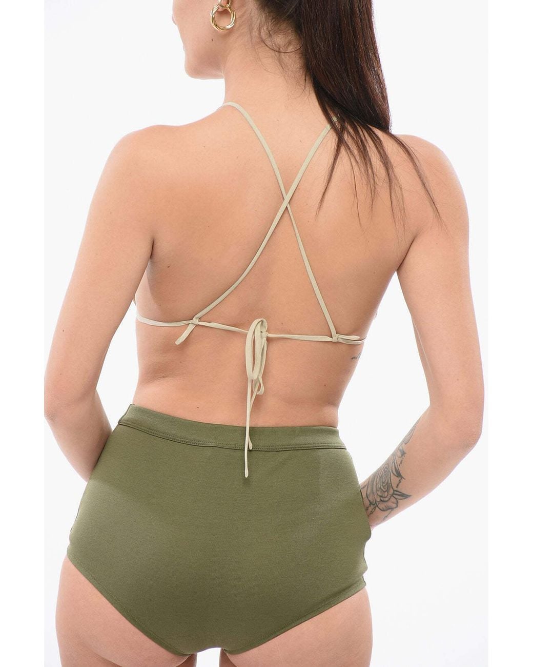 Philosophy Di Lorenzo Serafini Gray Rear-Closure Bra Top