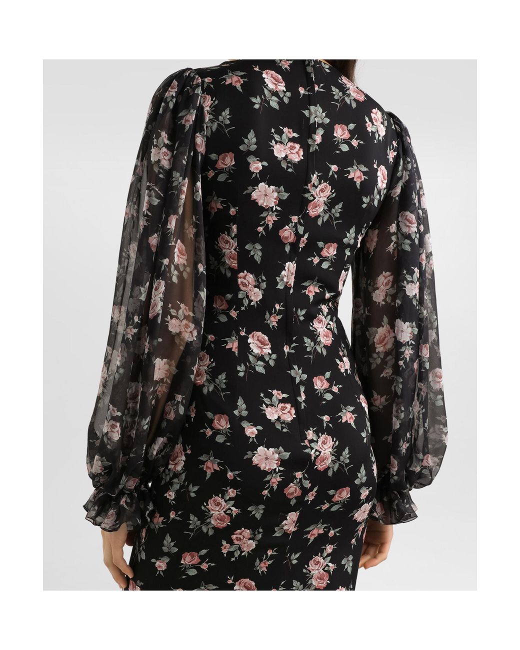 Dolce & Gabbana Black Silk Dress