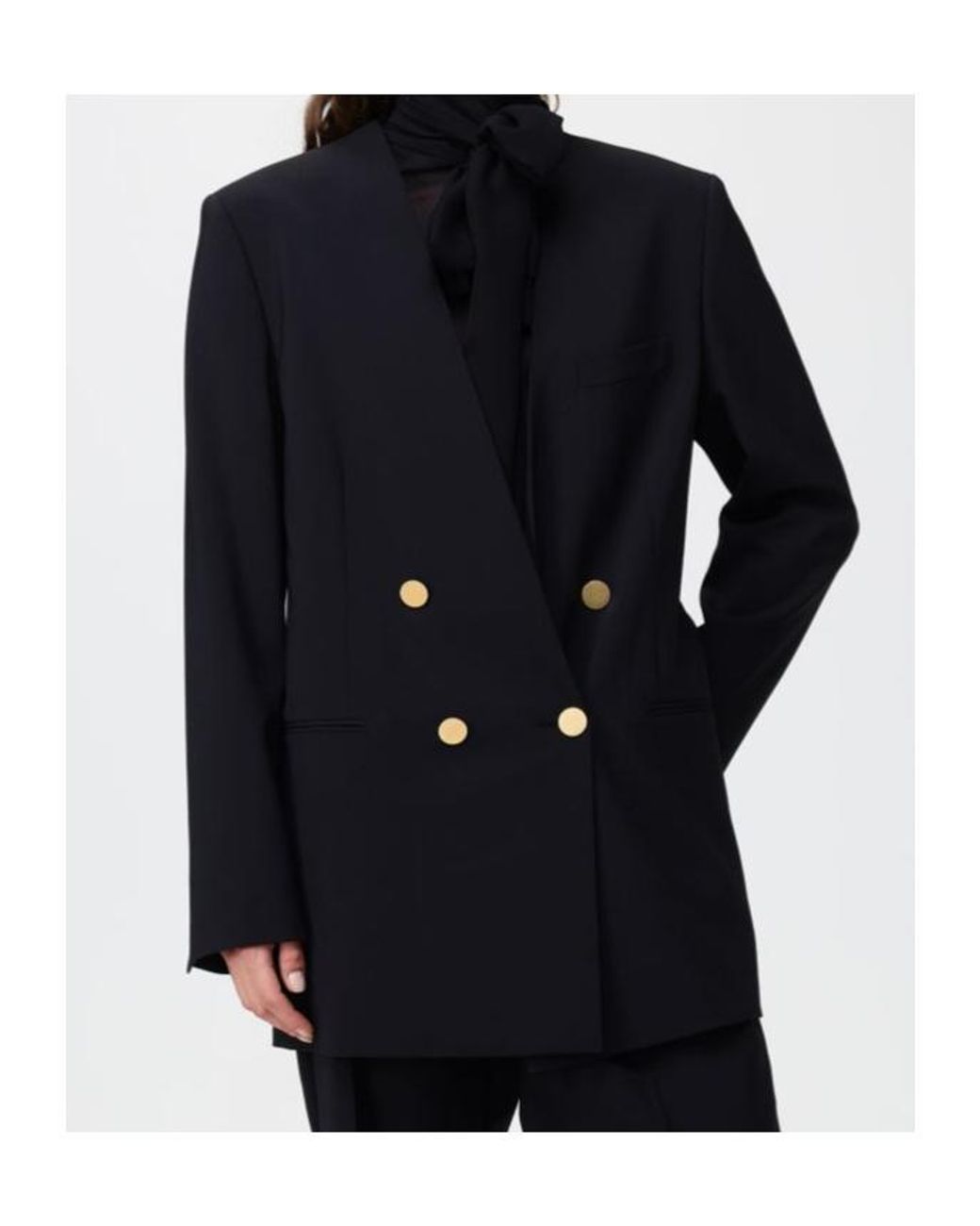 Alberta Ferretti Blue Double-Breasted Jacket