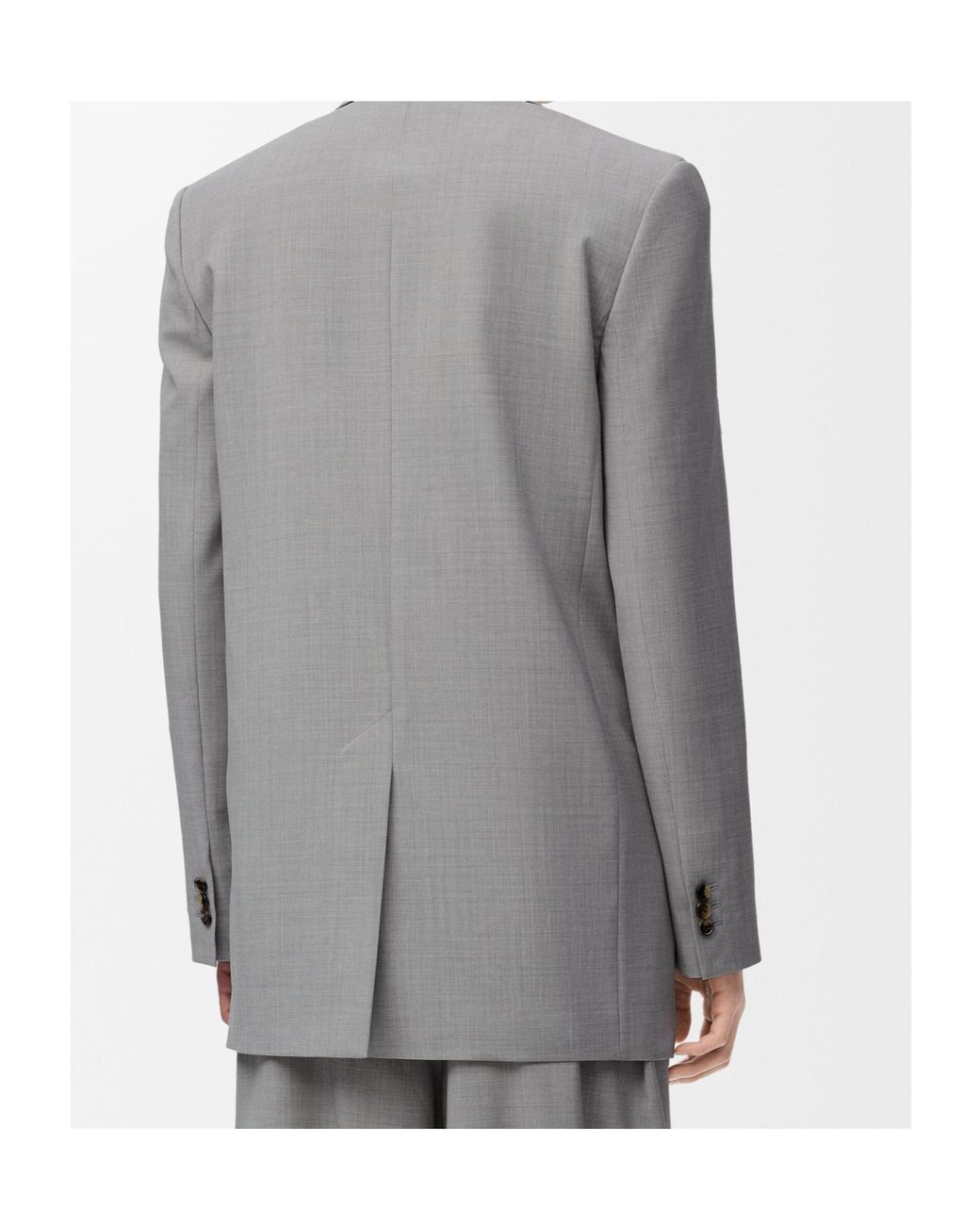 Loewe Gray Single-Breasted Regular Fit Jacket for men