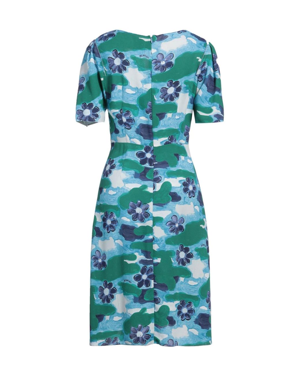 Marni Blue Floral Flared Skirt
