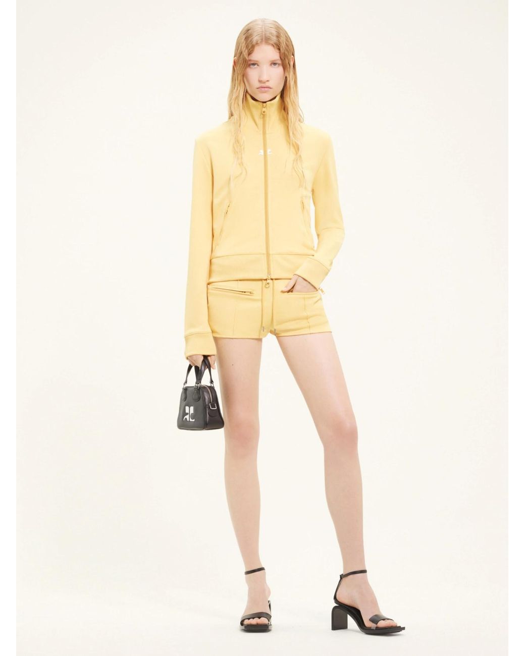 Courreges Natural Drawstring Shorts