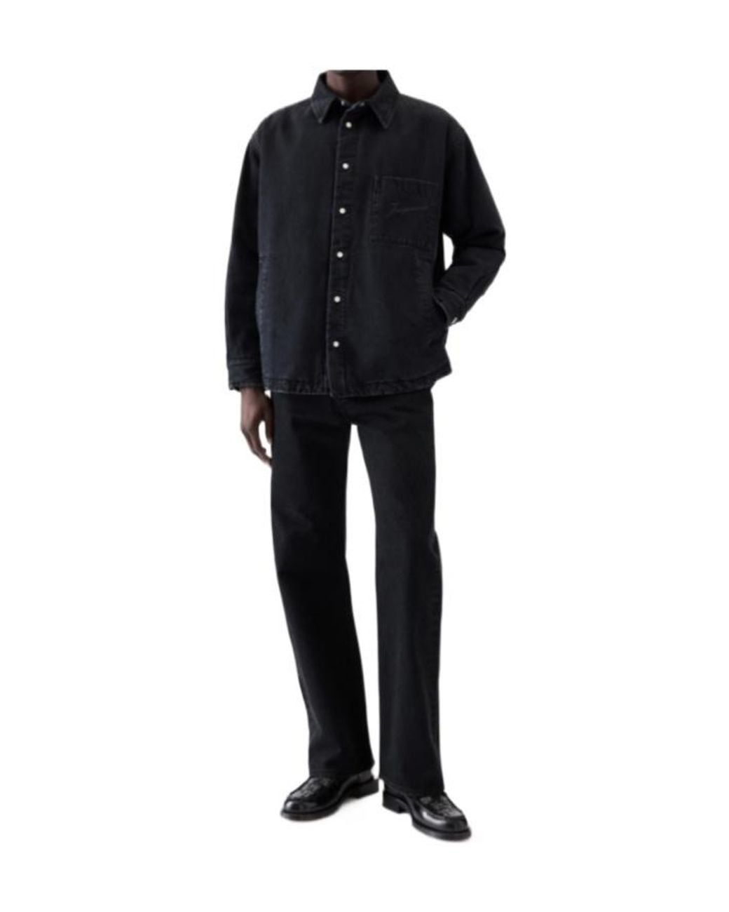 Jacquemus Black Collared Coat for men