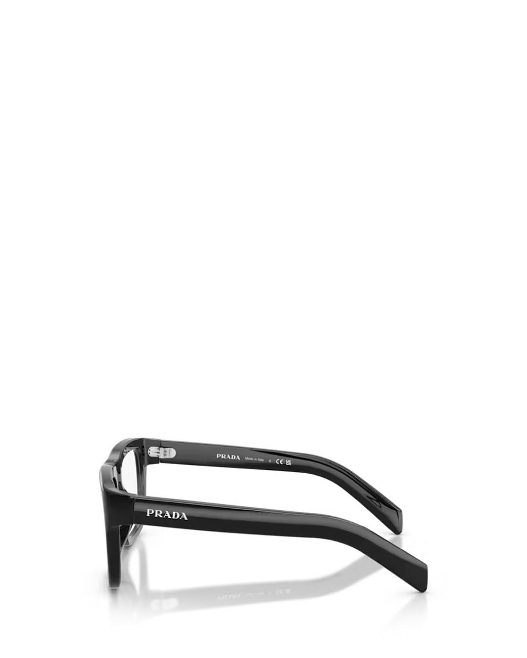 Prada White Eyewear Square Frame Glasses for men