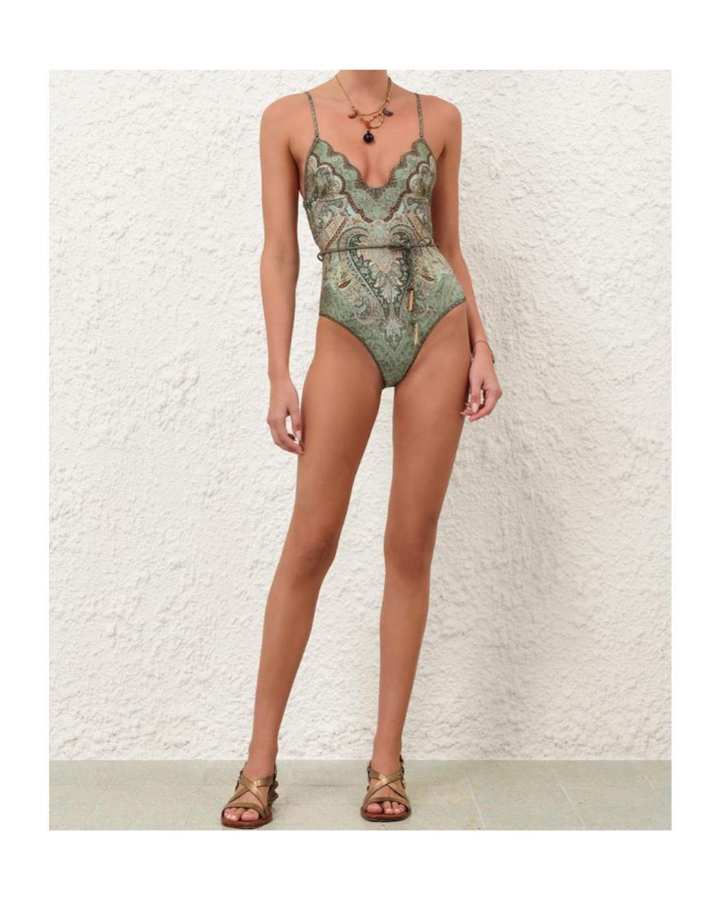 Zimmermann Green Stylish Mini Top For