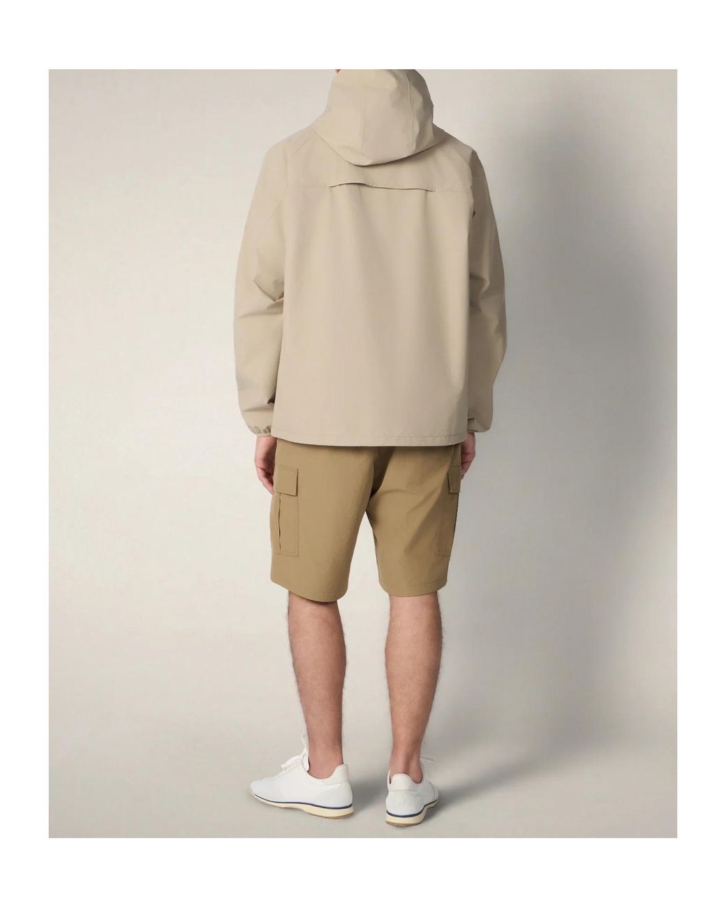 Save The Duck Natural Zip-Pocket Hooded Jacket for men