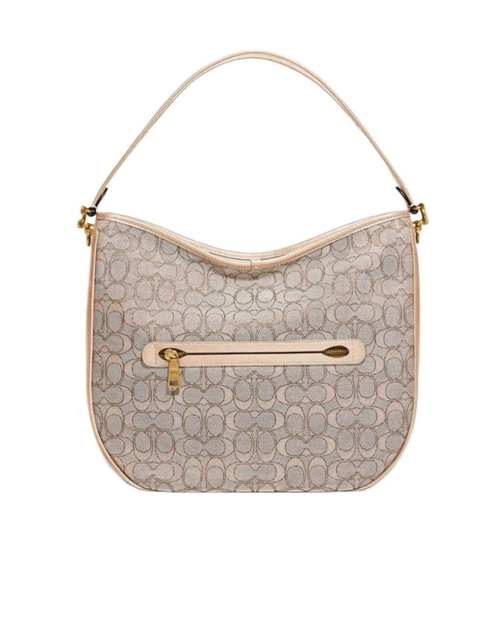 COACH Gray Logo Top-Handle Tote