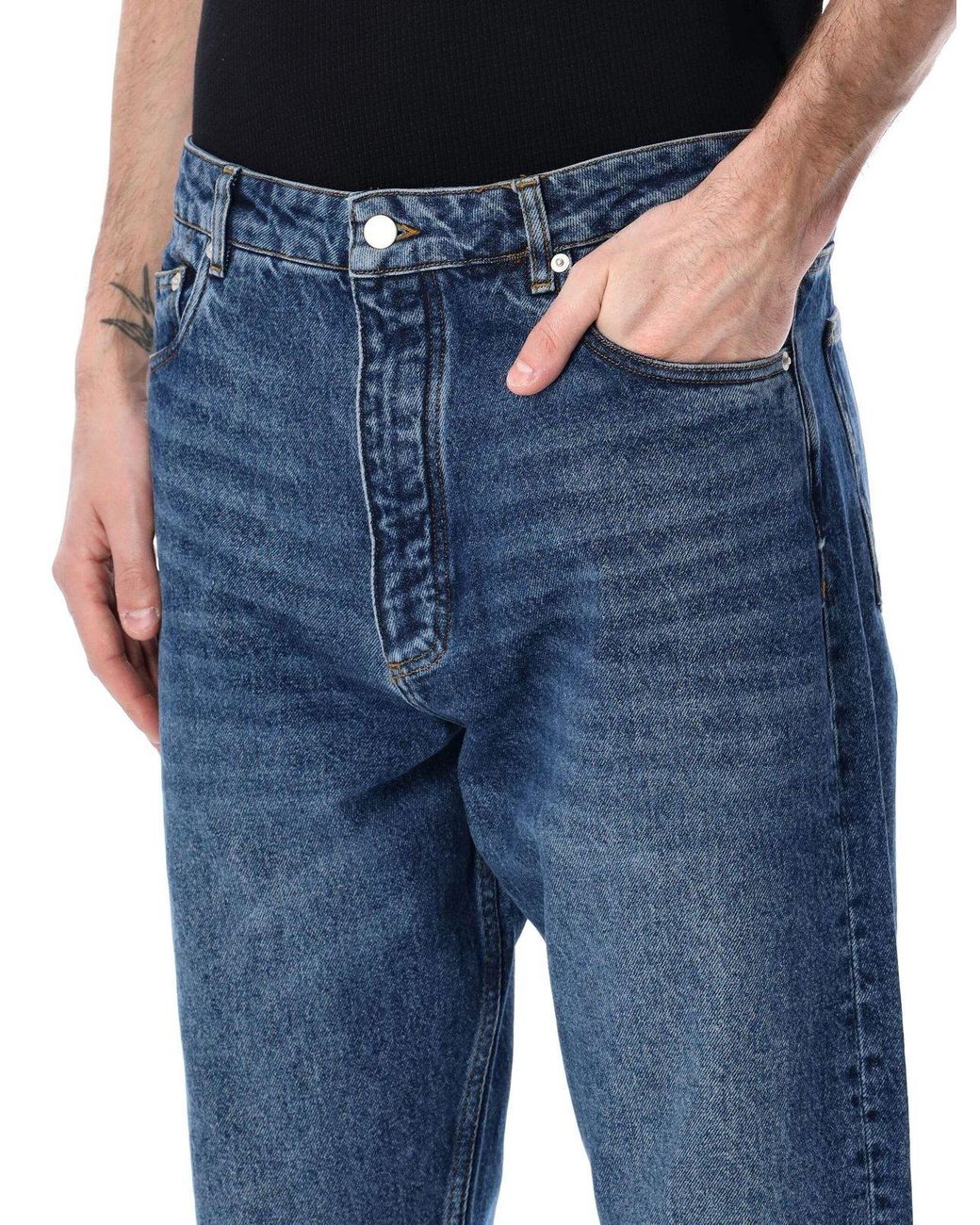 Studio Nicholson Blue Riso Straight-Leg Jeans for men