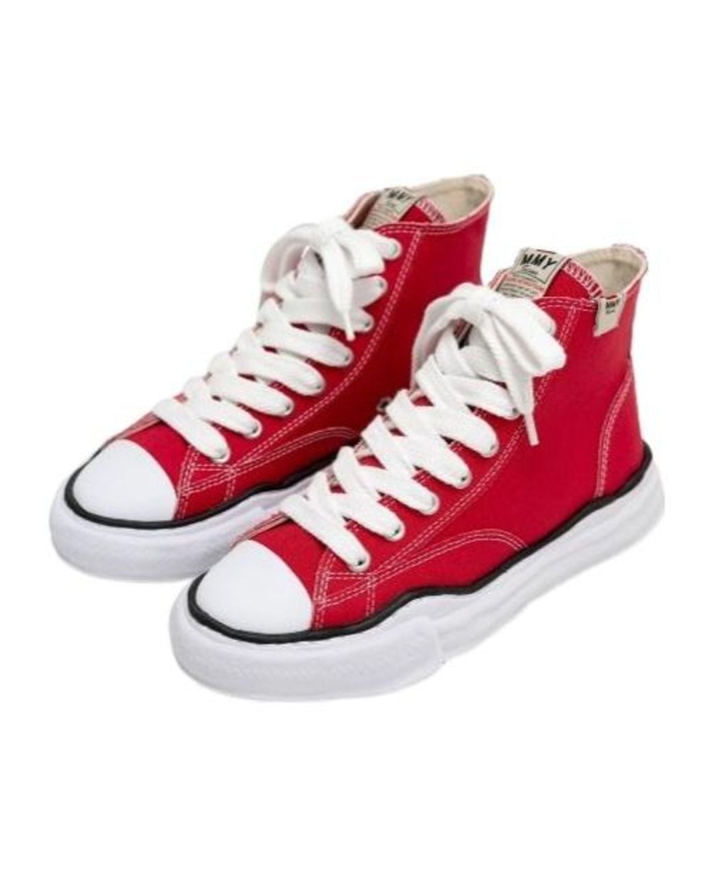 Maison Mihara Yasuhiro Red Peterson High-Top Sneakers for men