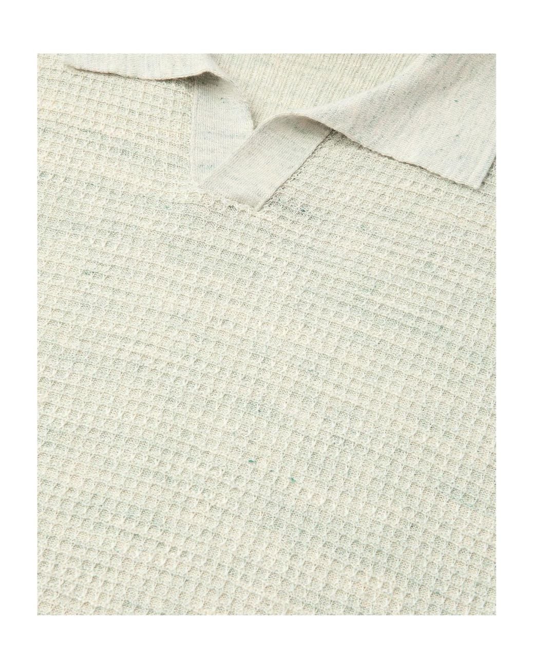 Loro Piana White Savan Polo Shirt for men