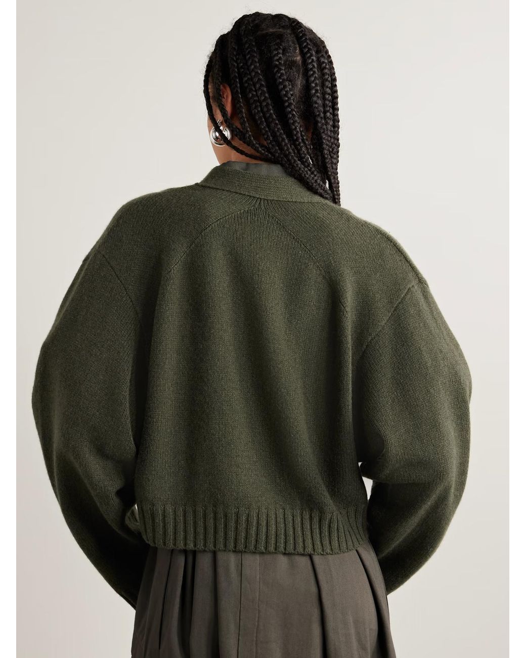 Proenza Schouler Green Sofia Cardigan