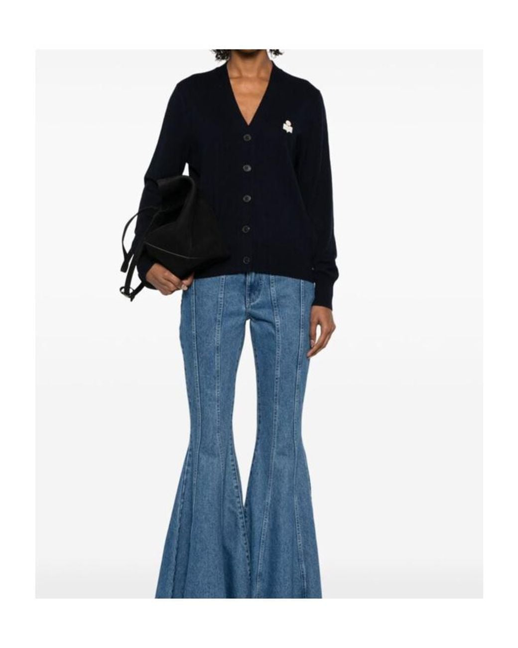 Isabel Marant Blue Isabel Marant Étoile Karina V-Neck Cardigan