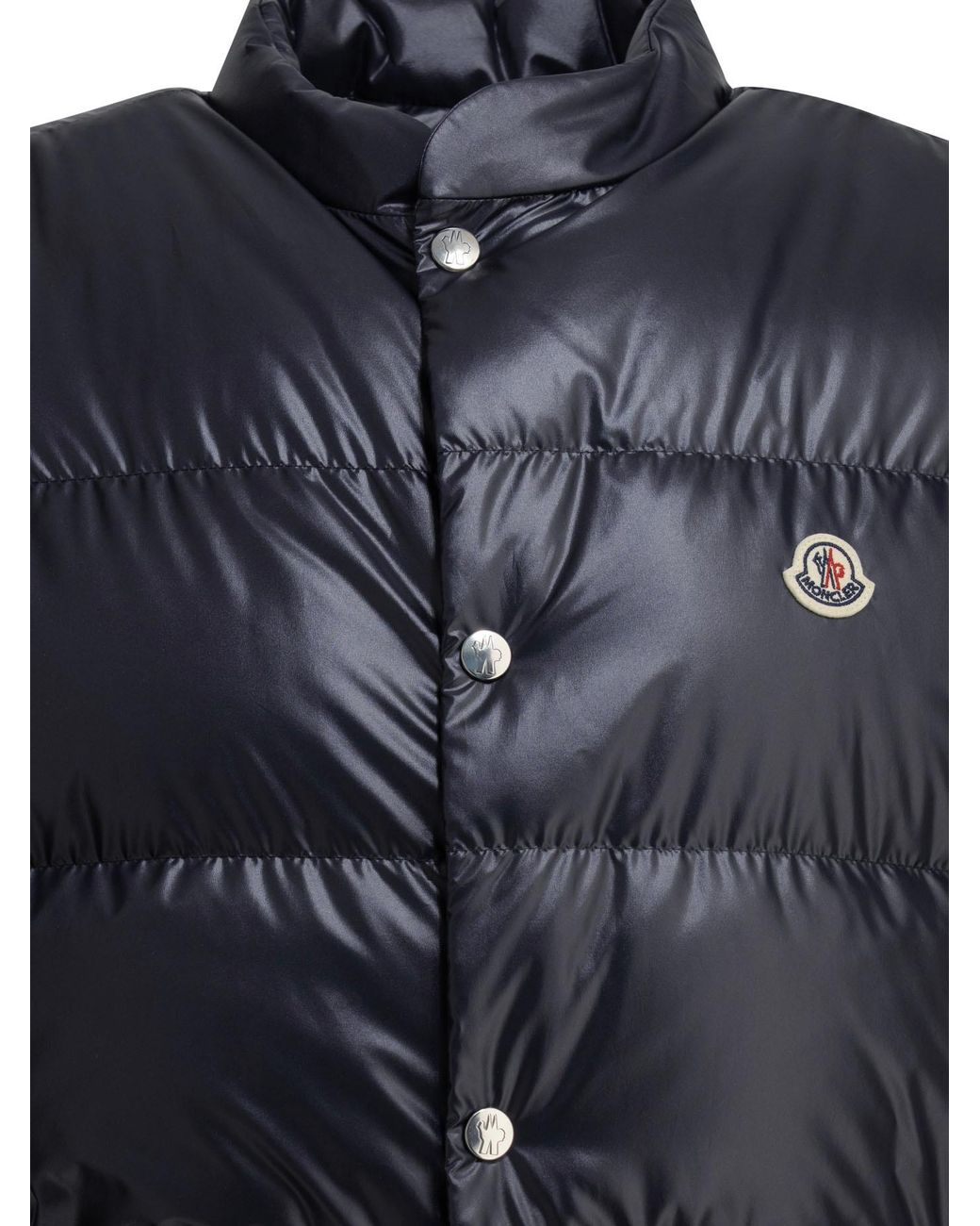 Moncler Blue Vests for men