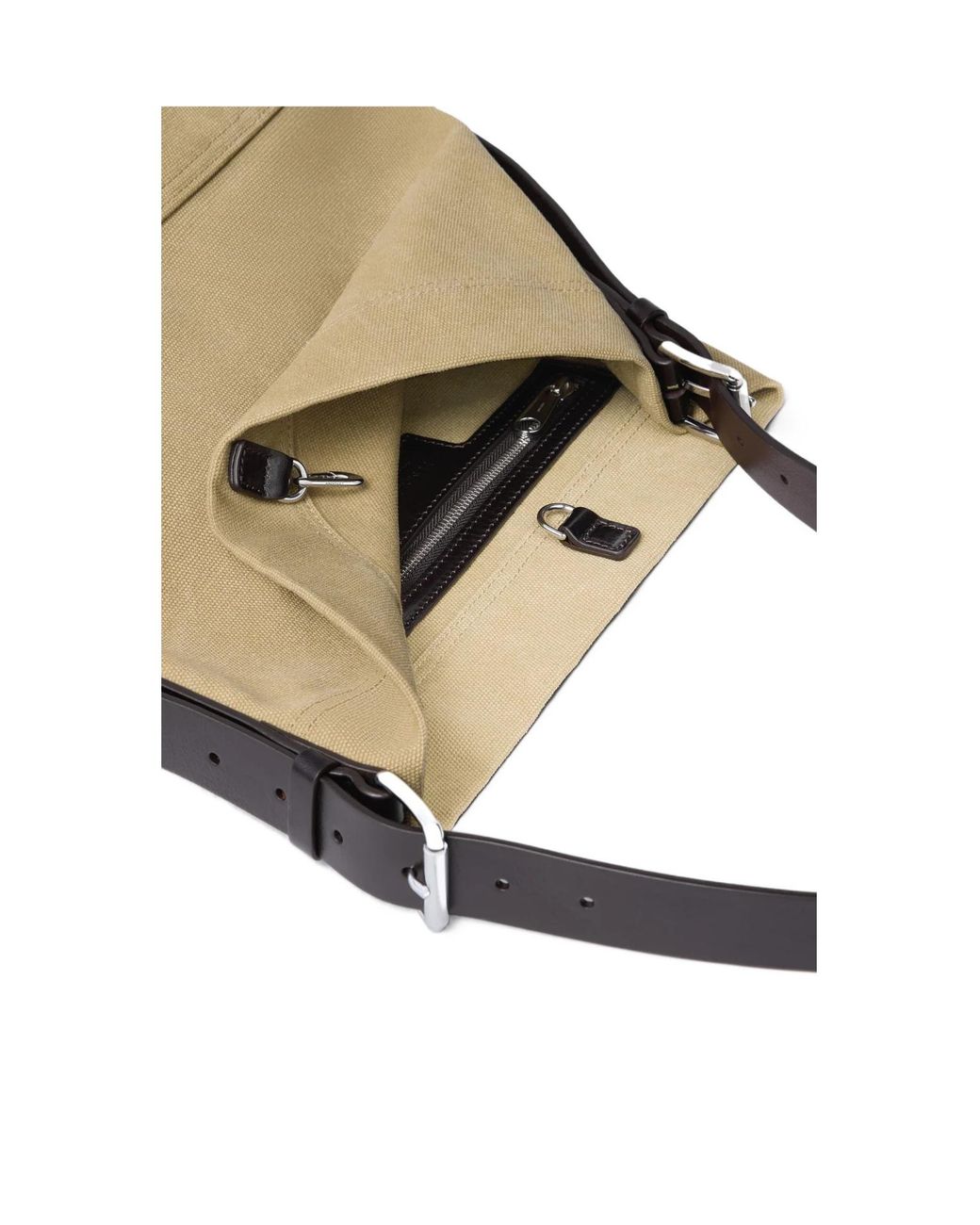 Lemaire White Small Belted Tote Bag for men