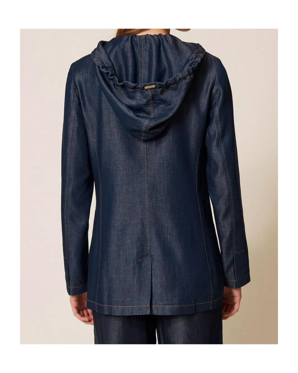 Twinset Blue Chambray Blazer