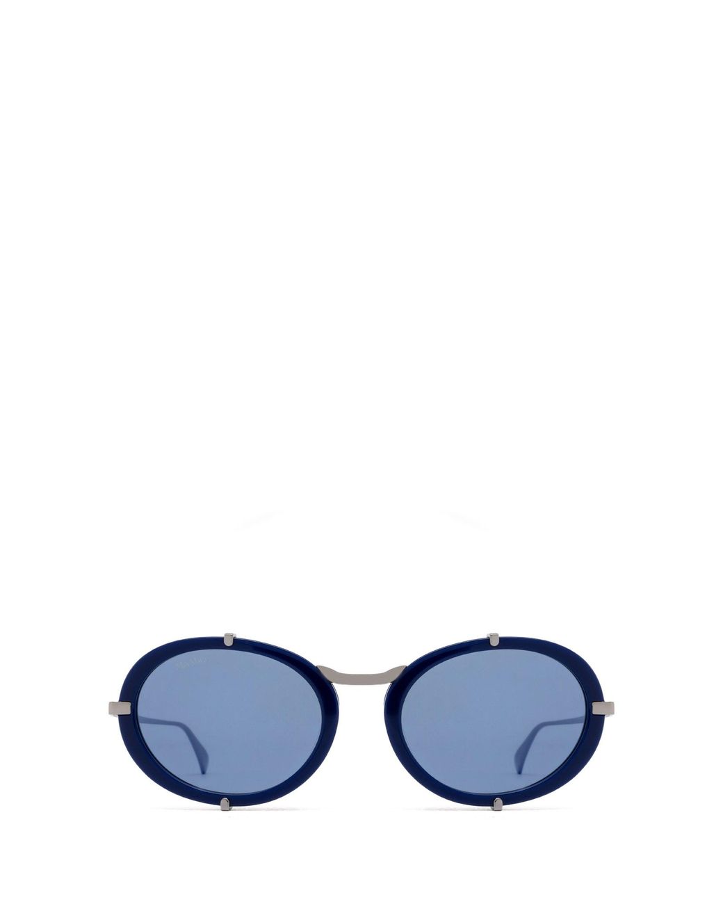 Max Mara Blue Oval Frame Sunglasses