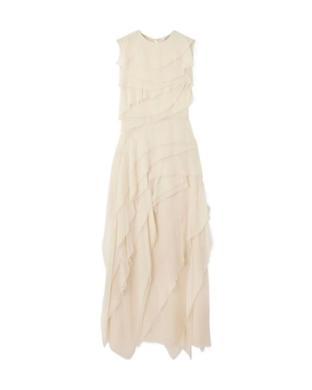 Altuzarra Natural Silk Chiffon Dress