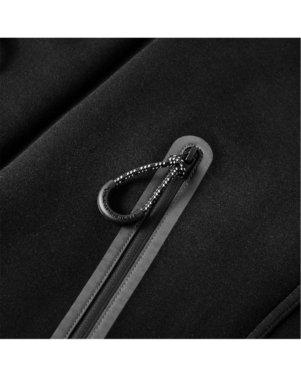 Moncler Black Logo Zip-Up Sweatshirt for men