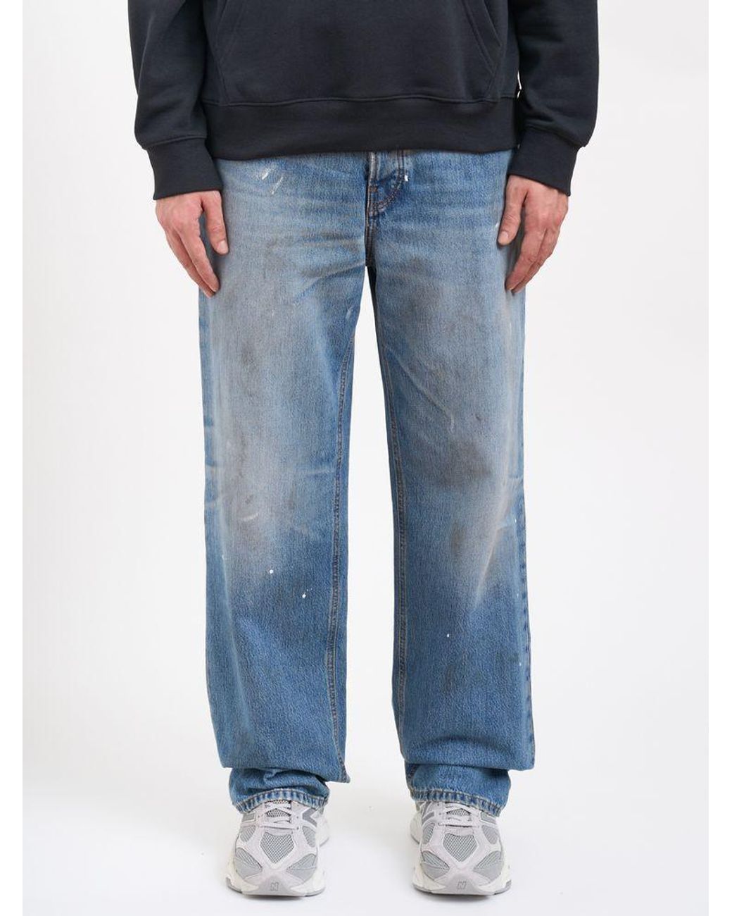 Haikure Blue Logo Jeans for men
