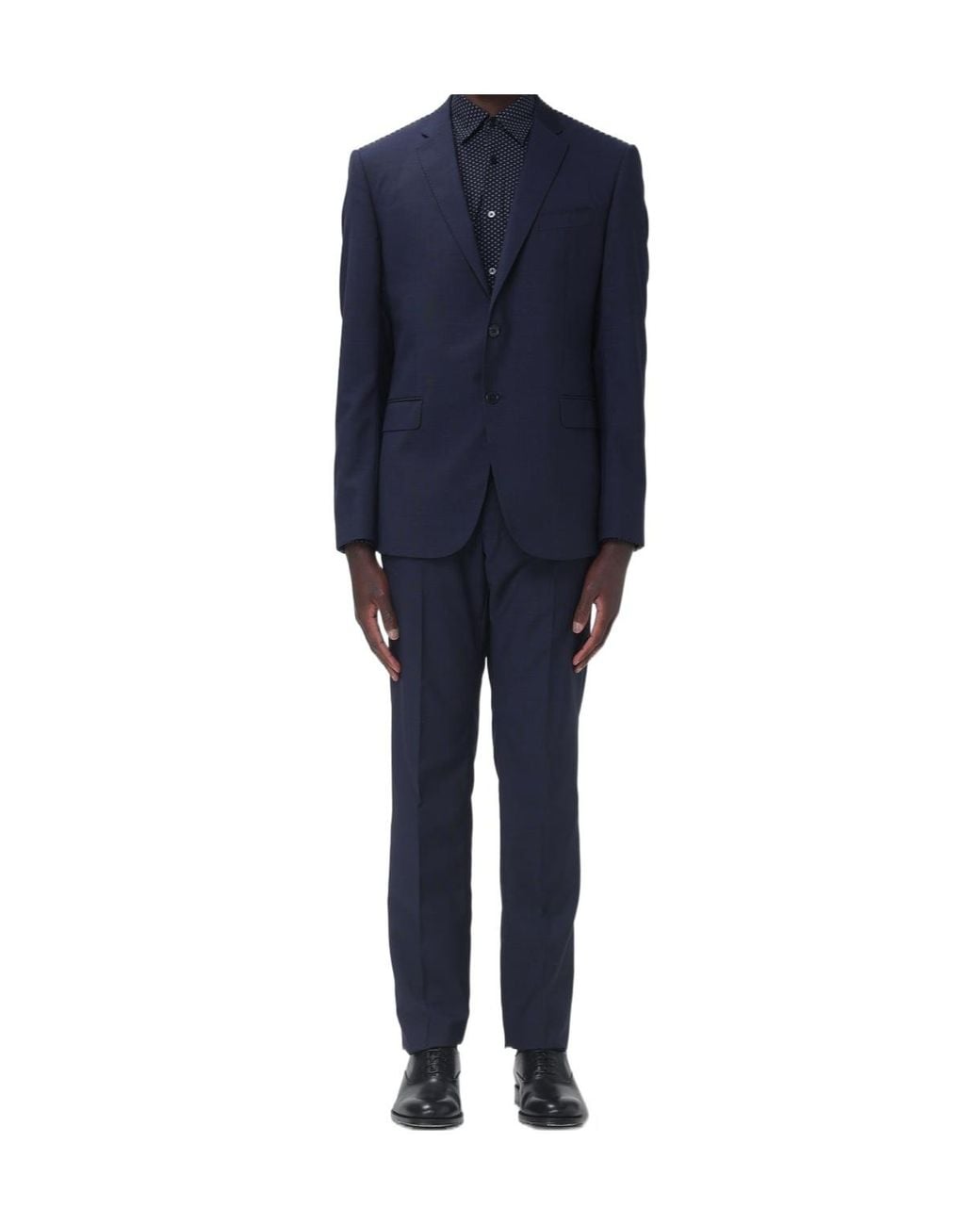 Emporio Armani Blue Single-Breasted Suit for men
