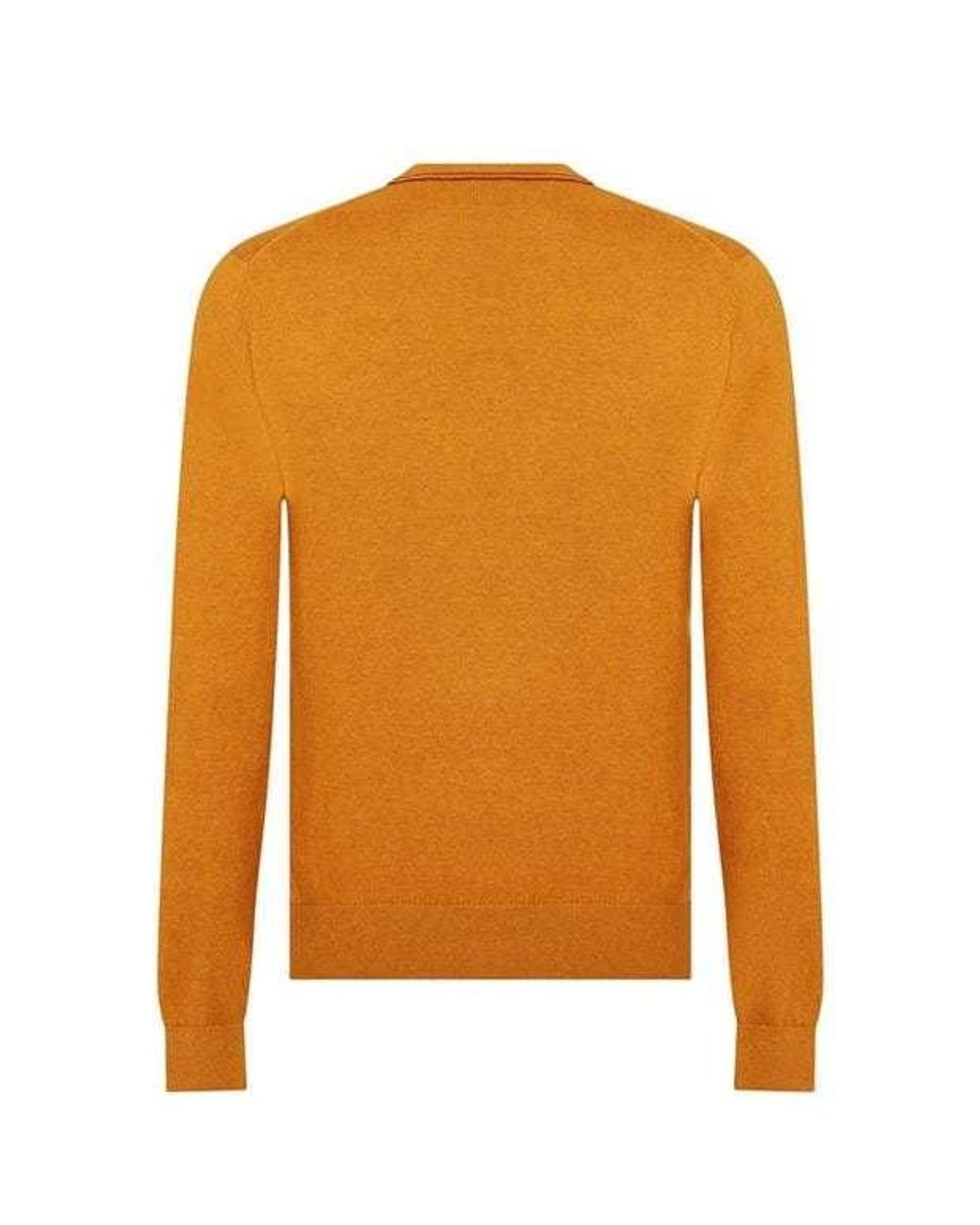 Paul Smith Orange Round-Collar And Long-Sleeved Sweater for men