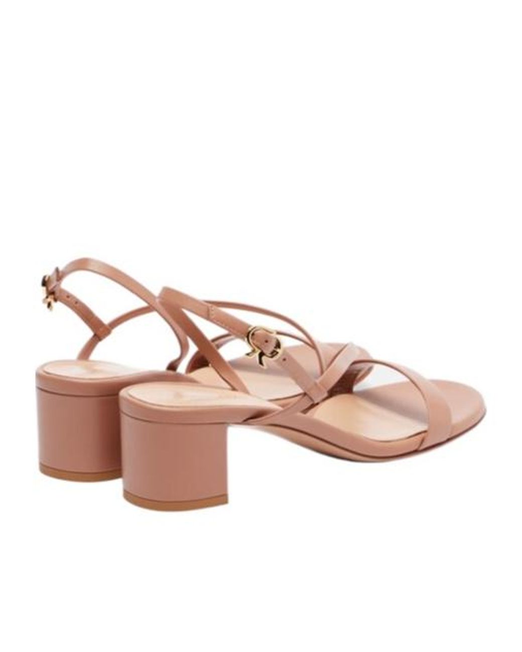 Gianvito Rossi Pink Block Heel Sandals