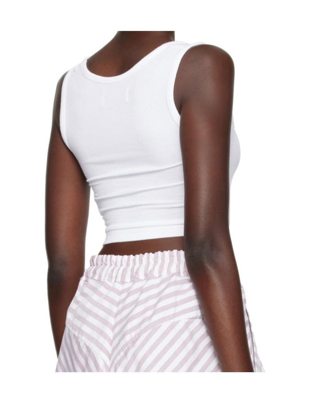 Vivienne Westwood Blue Cropped Logo Tank Top
