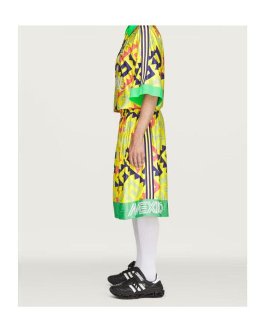 Adidas Originals Green X Willy Chavarria Pattern-Printed Shorts for men