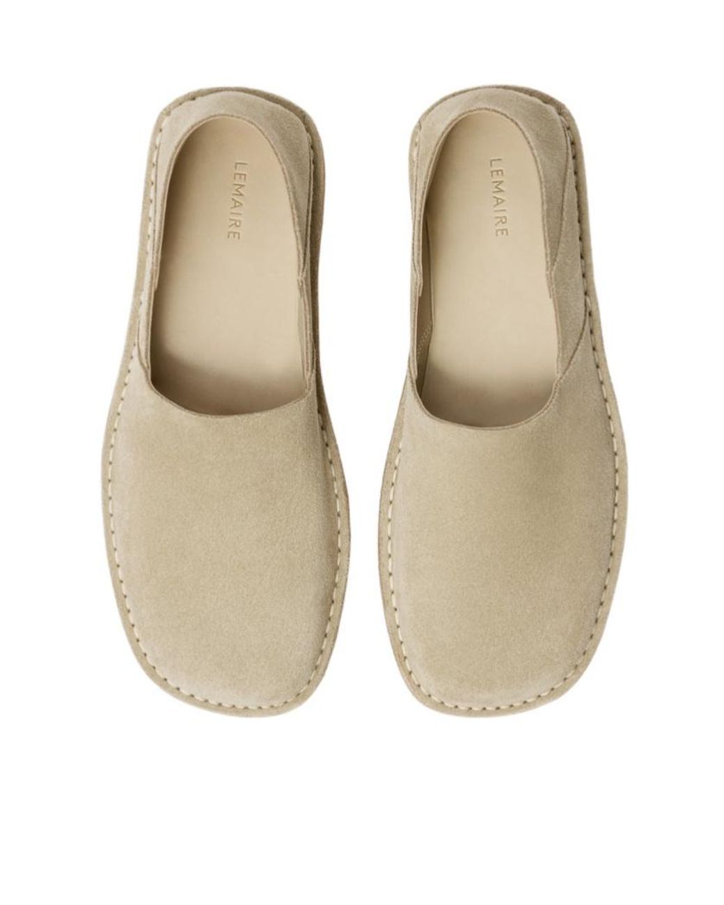 Lemaire Natural Square Slip-On Loafers