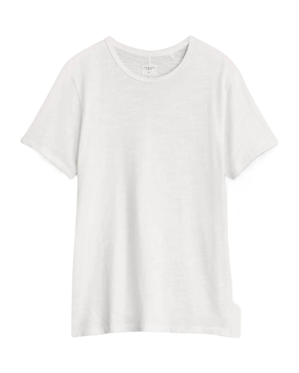 Rag & Bone White T-Shirt With Round Neck And Short Sleeves for men