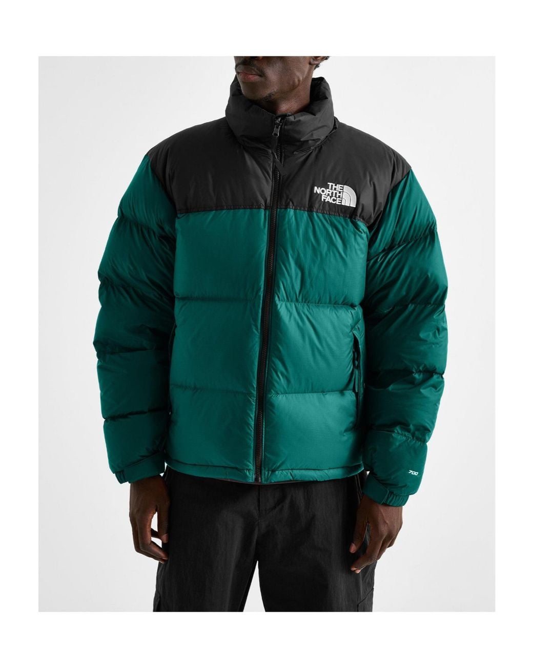 The North Face Green Short Cropped Down Jacket for men