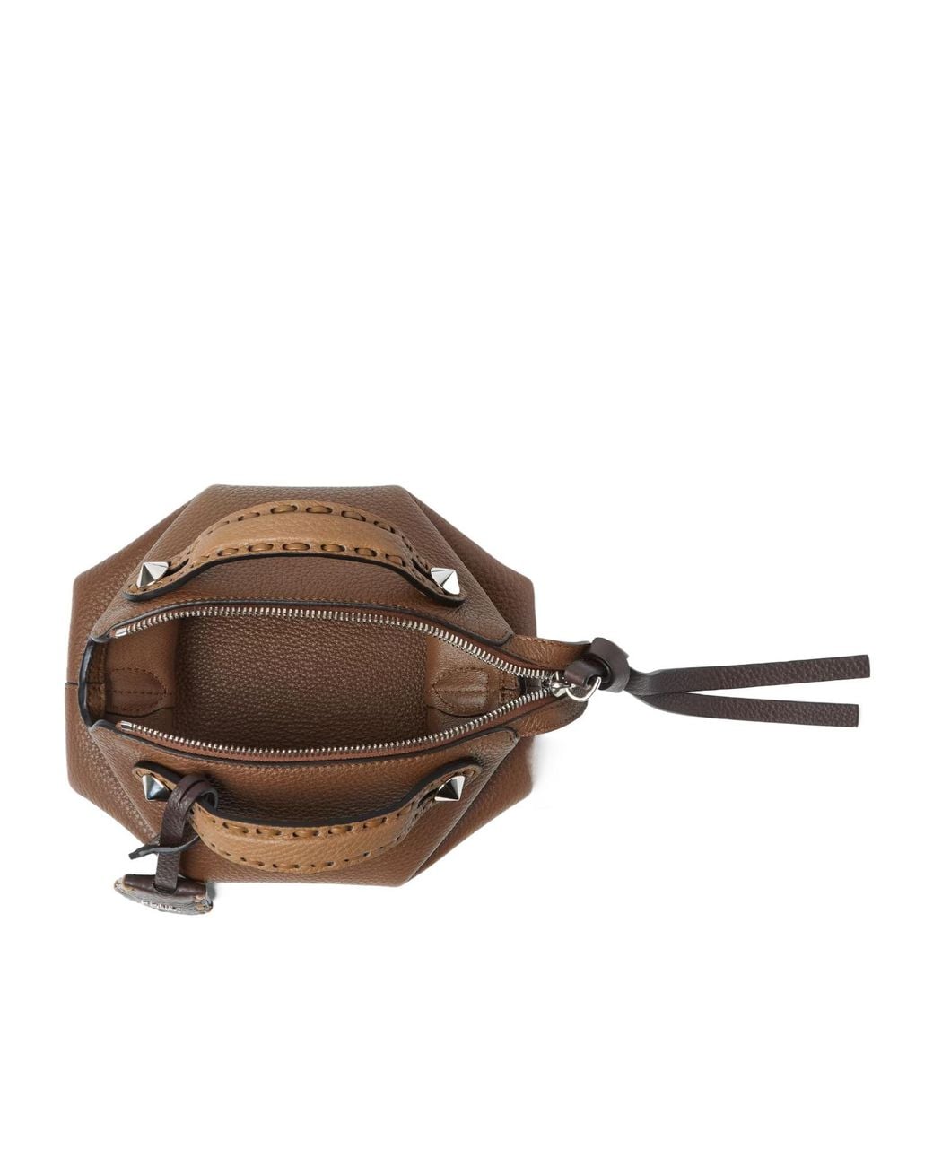 Fendi Brown By The Way Soft Selleria Mini Handbag