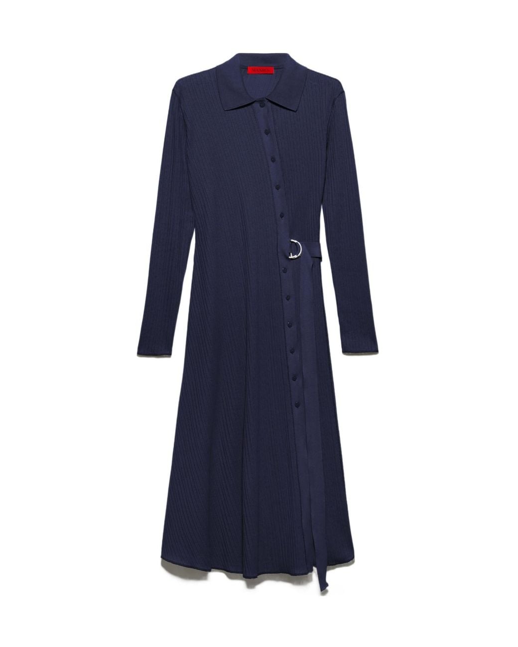 MAX&Co. Blue Long Sleeve Shirt Dress