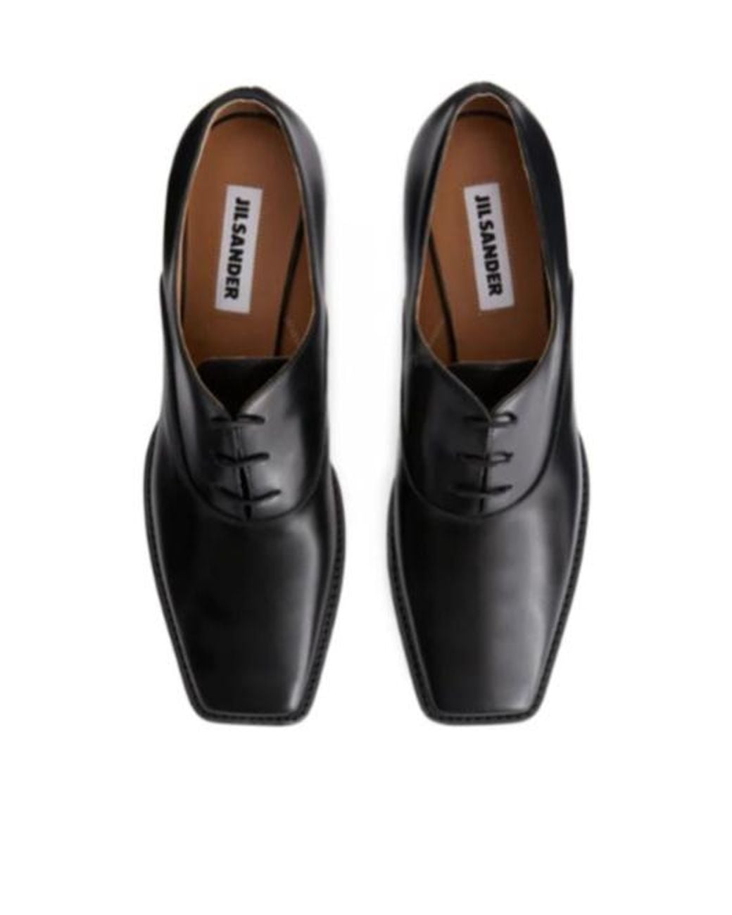 Jil Sander Black Becky Heeled Oxford Shoes