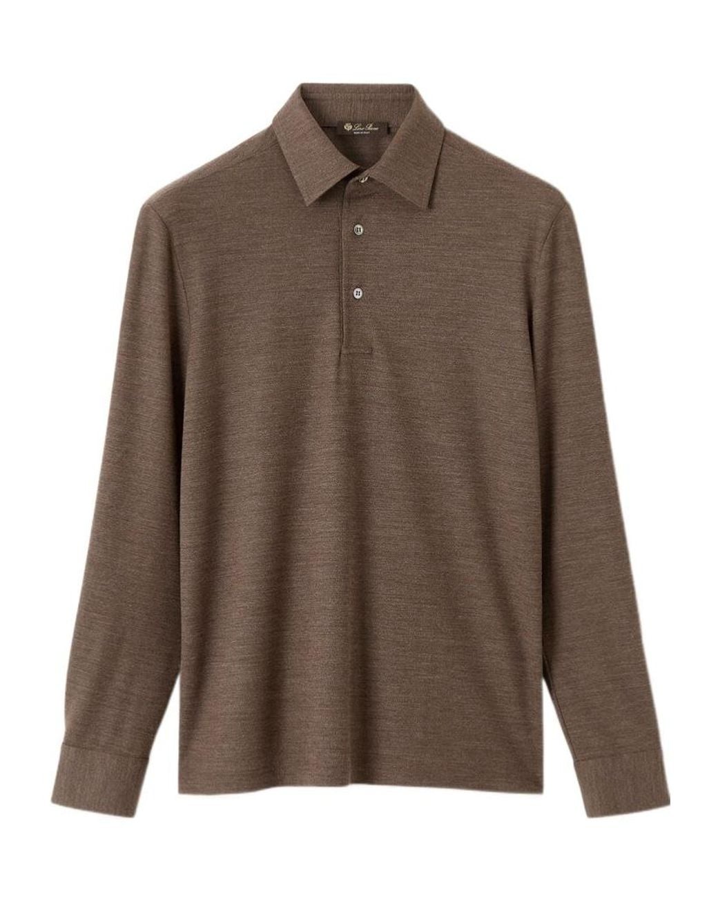 Loro Piana Brown Colmegna Polo Shirt for men