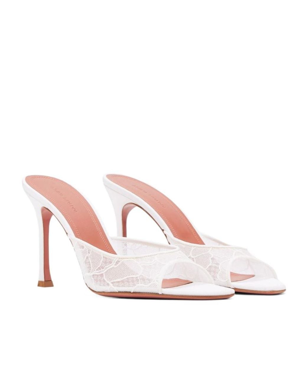 AMINA MUADDI Pink Open-Toe High-Heeled Sandals