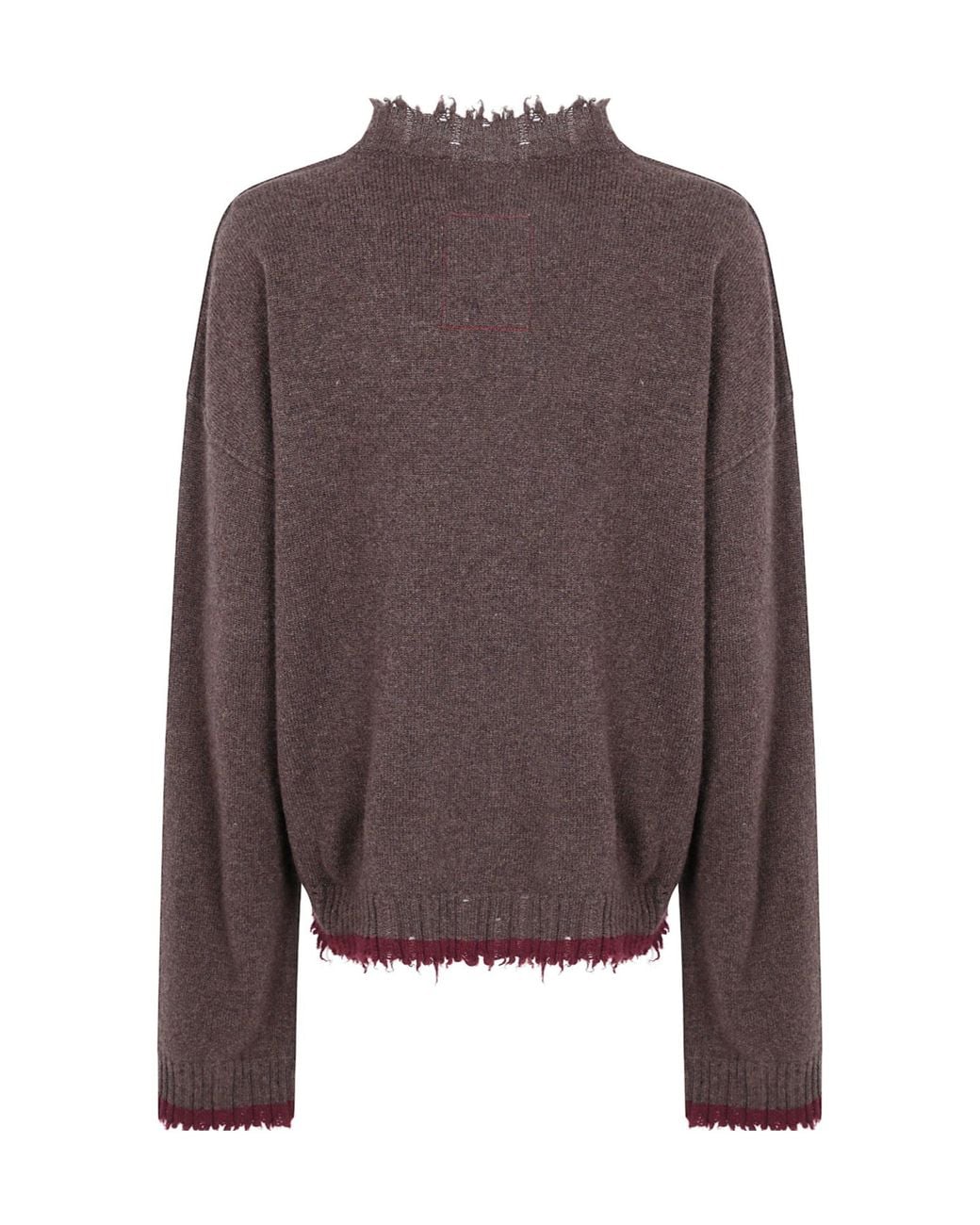 Uma Wang Brown Long-Sleeved Sweater