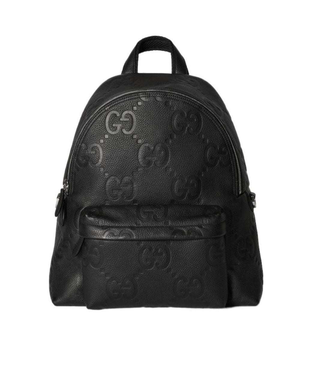 Gucci Black Medium Jumbo Gg Backpack for men