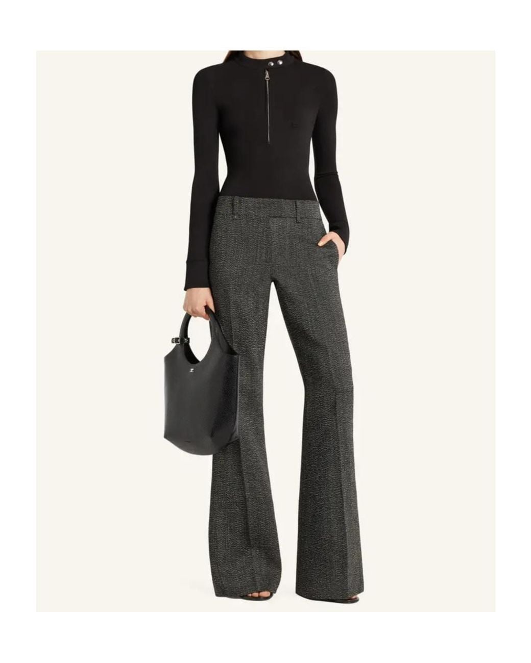 Courreges Gray Wool Trousers